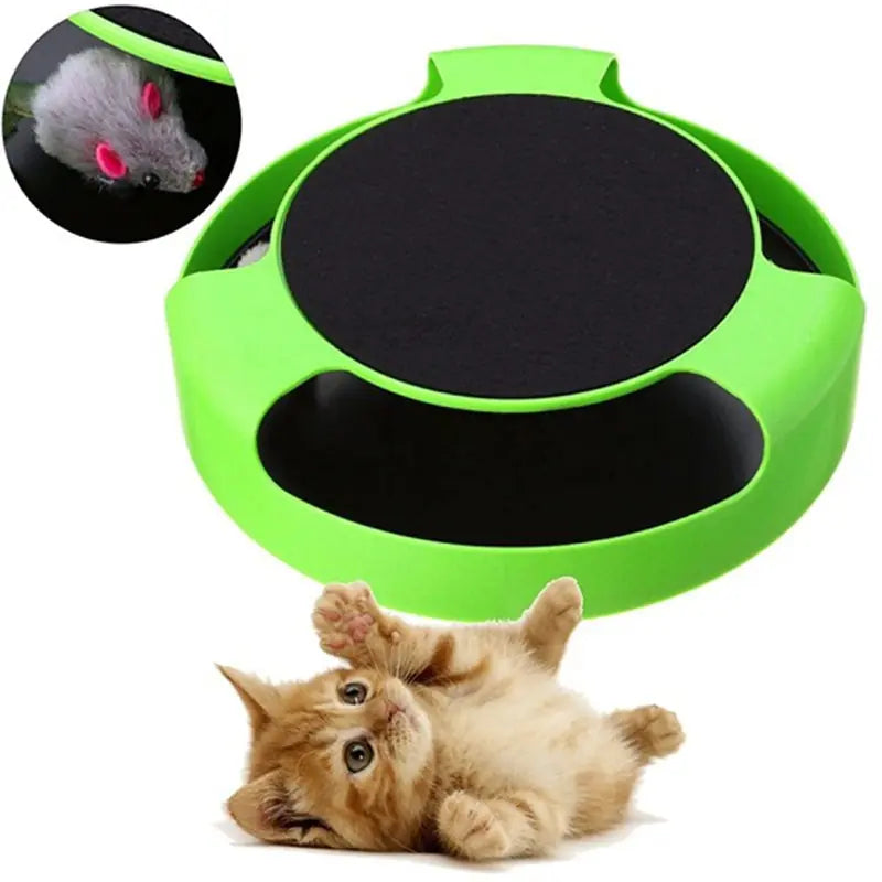 Cat Toy with Scratching Post and Mouse